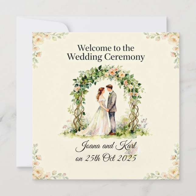 Wedding Invitation  Einladung (Vorderseite)