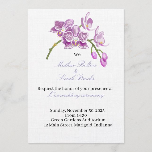 Wedding Invitation Einladung (Vorderseite)