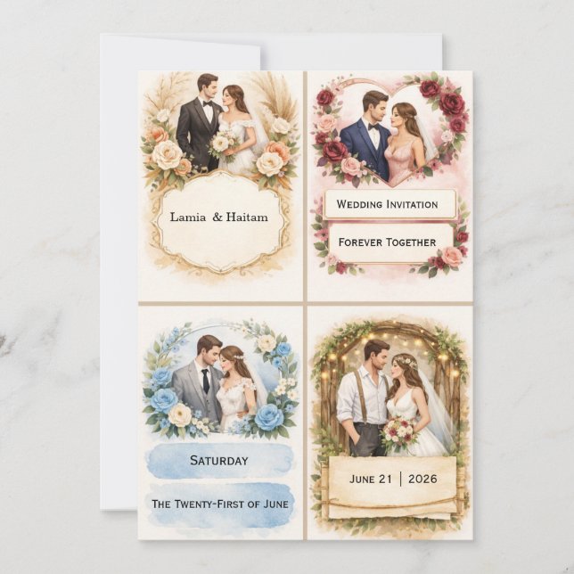 Wedding Invitation Einladung (Vorderseite)