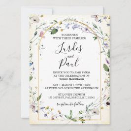  Wedding invitation Floral Arch Einladung
