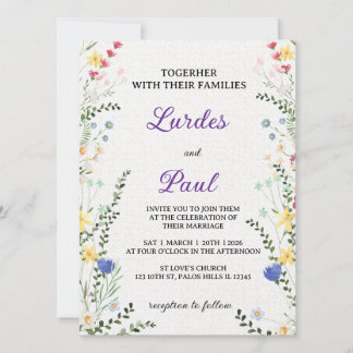 Wedding invitation Floral Romanctic Einladung