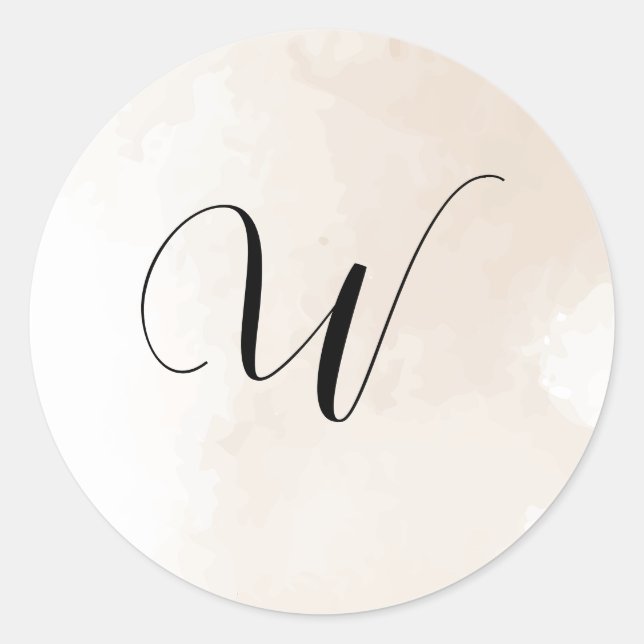 Wedding Invitation Initial Stickers (Vorderseite)