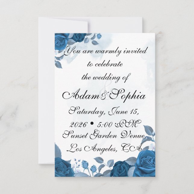 Wedding Invitation Karte (Vorderseite)
