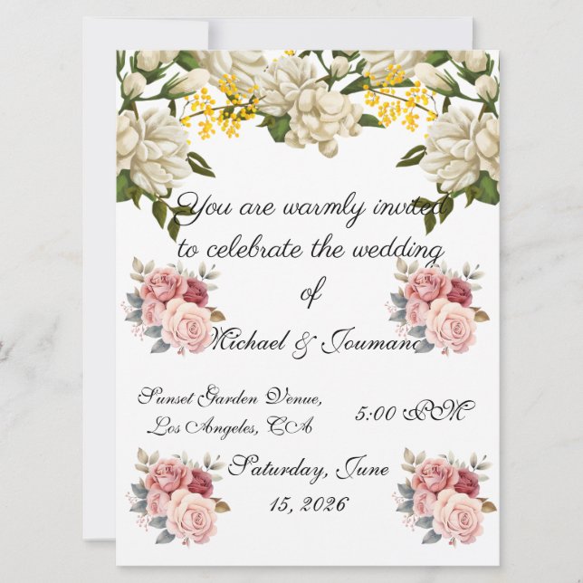Wedding Invitation Karte (Vorderseite)