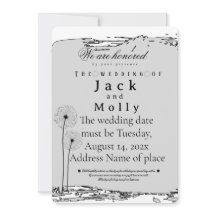 Wedding invitation Simplicity that speaks of luxry