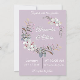 Wedding Invitation Template - Editable & printable Einladung