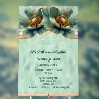 Wedding Invitation Welcome Acrylic Sign Acrylschild