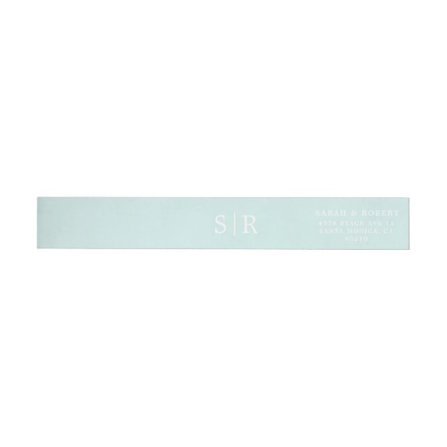 Wedding Invitation Wrap Around Label (Person)