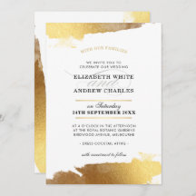 WEDDING INVITE moderne luxuriöse goldvergoldete Ka