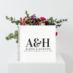 Wedding Journal Custom Monogram Planning Notebook Notizbuch