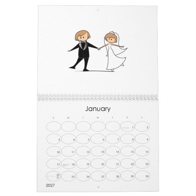 wedding kalender (Jan 2027)
