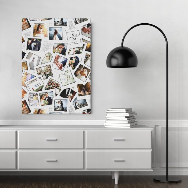 Wedding Keepake 30 Foto Collage White ID1065 Leinwanddruck (Von Creator hochgeladen)