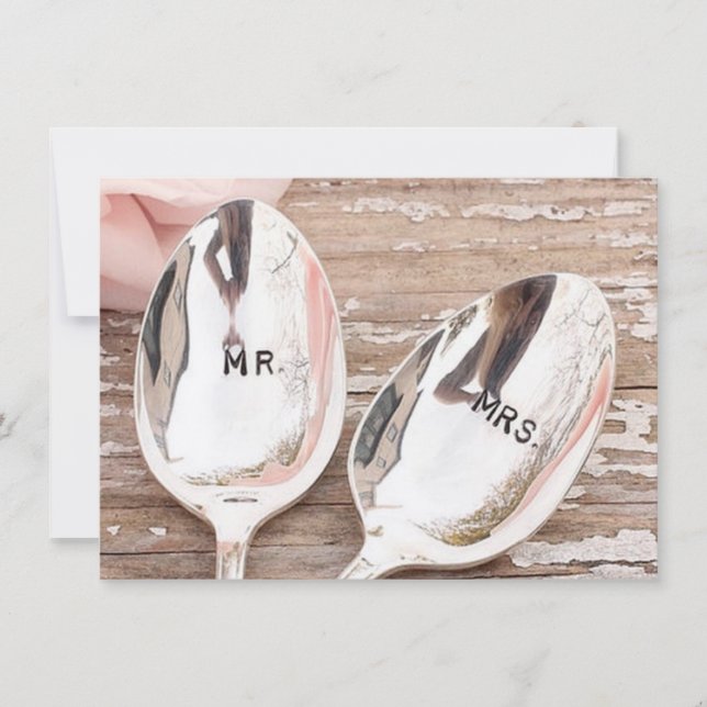 wedding laden ein oder Annahmekarte Einladung (Vorderseite)