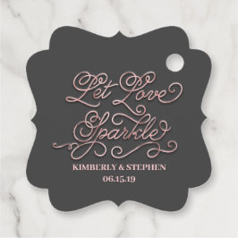 Wedding Lass Liebe Sparkle Absenden Geschenkanhänger