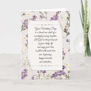 Wedding Lilac Design Karte