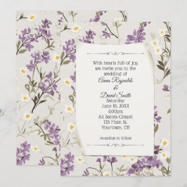 Wedding Lilacs Design Einladung