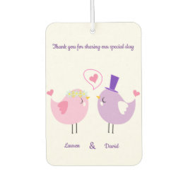 Wedding Love Birds Autolufterfrischer