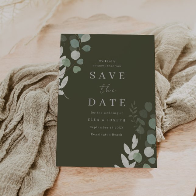 Wedding Luxury: Divine Olive Greenery Wedding Save The Date (Von Creator hochgeladen)