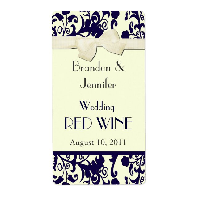 Wedding Mini Wine Labels (Vorne)