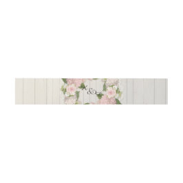 Wedding mit Monogramm hölzernes rustikales Land Einladungsbanderole