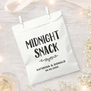 Wedding Mitternacht Snack Favor Bag Geschenktütchen