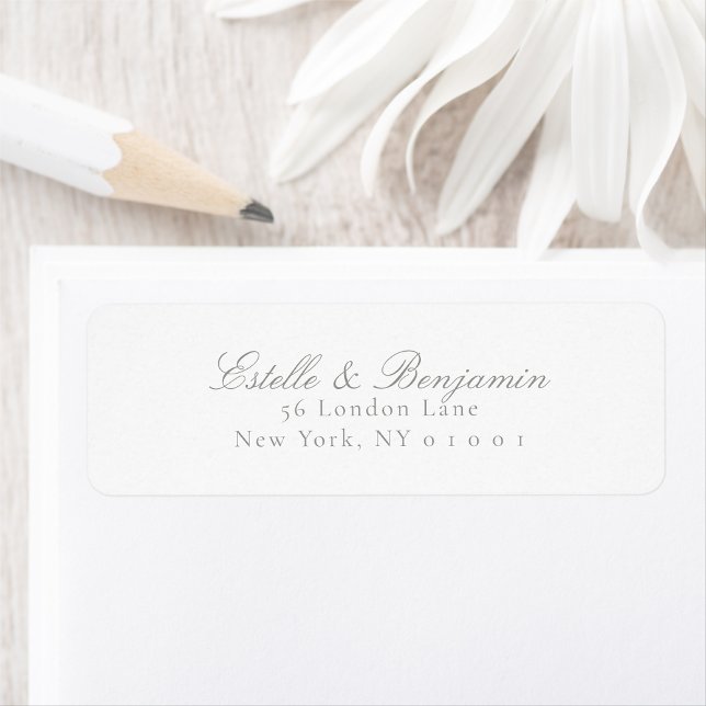 Wedding Modern Return Address (Von Creator hochgeladen)