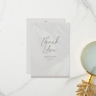 Wedding Monogram Dankeschön Card Dankeskarte