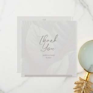 Wedding Monogram Dankeschön Card Dankeskarte
