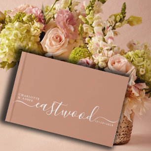 Wedding Monogram Wedding Clay Gästebuch