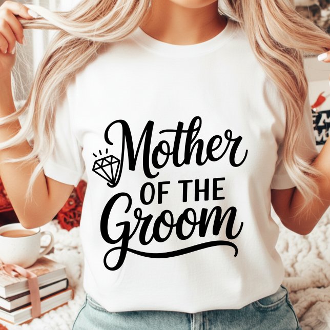 Wedding Mother of the Groom Bachelor Heart Diamond Tri-Blend Shirt (Von Creator hochgeladen)