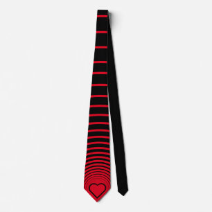 Wedding Neck Tie Red Heart Liebe - Ihre Farben Krawatte