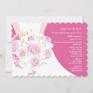 Wedding Nosegay Bridal Dusche Einladung