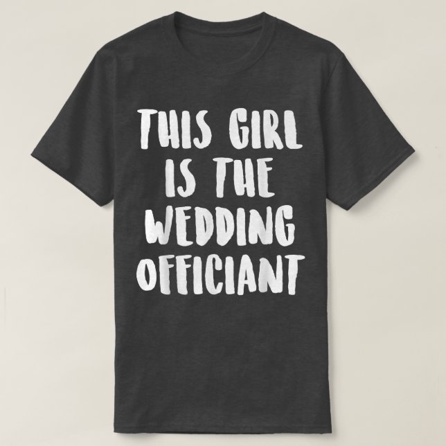 Wedding Officiant This Internet Ordained Minister  T-Shirt (Design vorne)