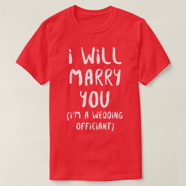 Wedding Officiant You Internet Ordained Minister 2 T-Shirt (Design vorne)