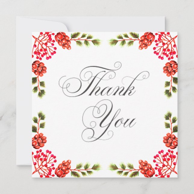 Wedding or Shower Thank you cards Einladung (Vorderseite)