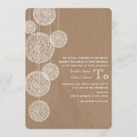 Wedding Pappinspirierte Schnur-Kugeln