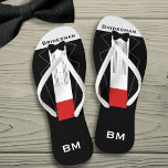 Wedding Party Bridesman Tuxedo Flip Flops<br><div class="desc">Perfekte Hochzeitsgarantie für den drehend Bridesman oder die Brautjungfrau</div>