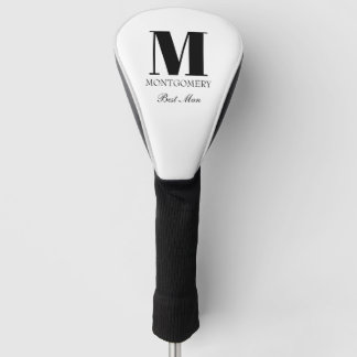 Wedding Party Gifts Monogram Best Man  Golf Headcover