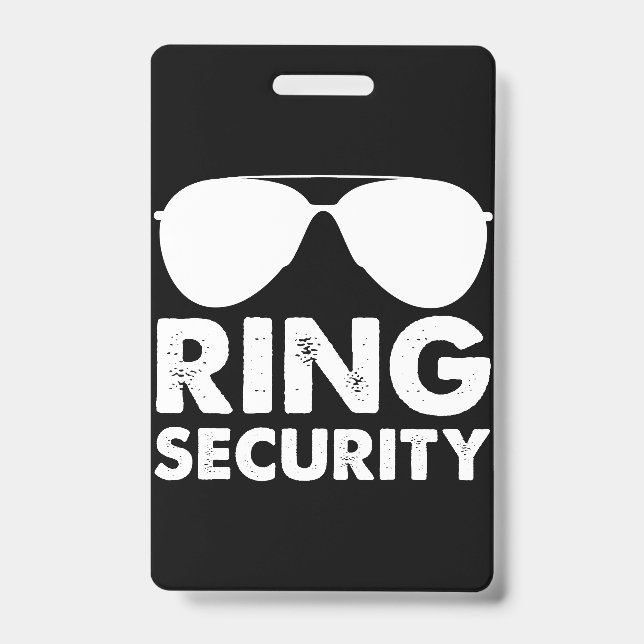 Wedding Party Ring Security Wedding Ring Ausweis (Vorderseite)