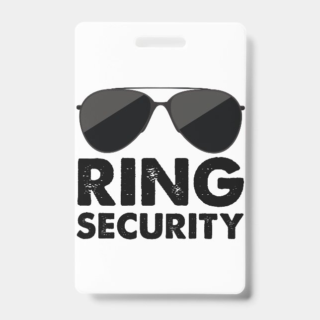 Wedding Party Ring Security Wedding Ring Ausweis (Vorderseite)