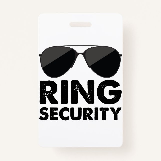 Wedding Party Ring Security Wedding Ring Ausweis (Vorderseite)
