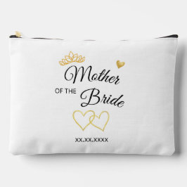 Wedding Party Role & Date Elegant Design Zubehörtasche