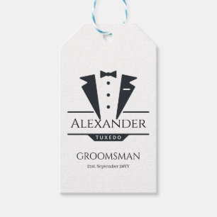 Wedding Party Tuxedo gibt Trauzeuge Geschenkanhänger