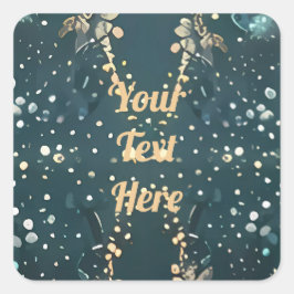 Wedding personalisiert Confetti Quadratischer Aufkleber