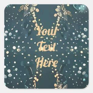 Wedding personalisiert Confetti Quadratischer Aufkleber