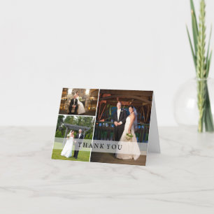 Wedding Photo Collage - Thank You Dankeskarte