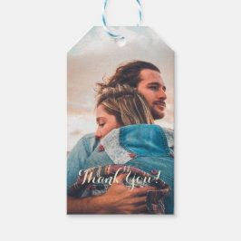 Wedding Photo Luxury Thank You Gift Tag Geschenkanhänger