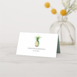 Wedding Place Cards Tropical Pineapple Platzkarte