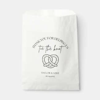 Wedding Pretzel Favor Bags Personalized Geschenktütchen