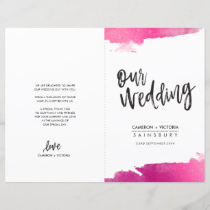 WEDDING PROGRAM Bürste luxuriös vergoldet pink